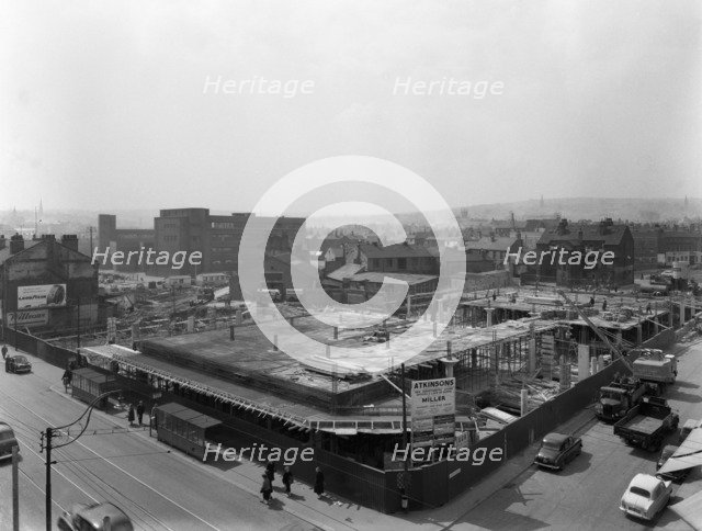 Atkinson's department store under construction, the Moor, Sheffield, South Yorkshire, 1959. Artist: Michael Walters