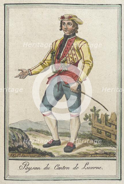 Costumes de Différents Pays, 'Paysan du Canton de Lucerne', c1797. Creator: Jacques Grasset de Saint-Sauveur.