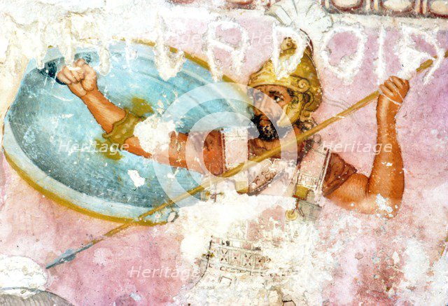 Detail of painting on Etruscan Sarcophagus from Tarquinia, late 4th century BC. Artist: Unknown.