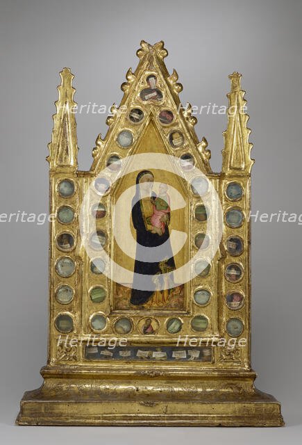 Reliquary Tabernacle with the Virgin and Child, c1350. Creator: Naddo Ceccarelli.
