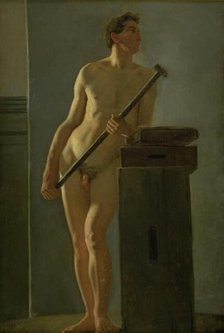 Male Model, 1824-1827. Creator: Wilhelm Bendz.
