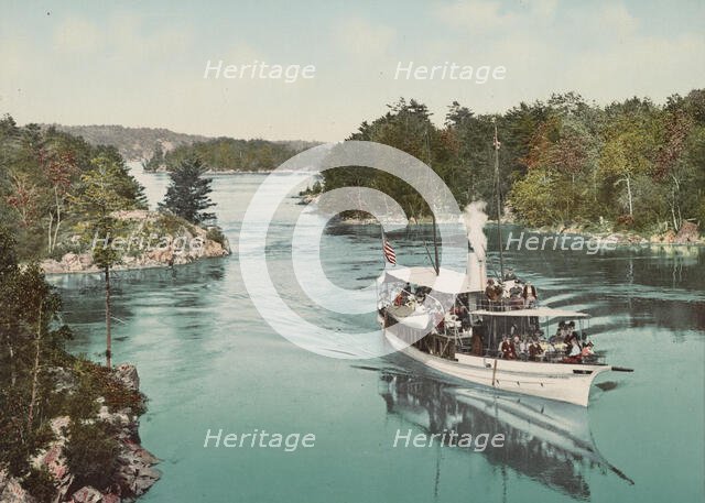 The "Captain Visger" in Lost Channel, Thousand Islands, c1901. Creator: Unknown.