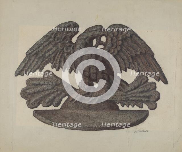 Door Stop: Eagle, c. 1939. Creator: Austin L. Davison.