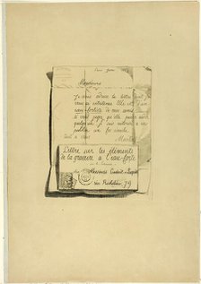 Letter on the Elements of Etching, 1864. Creator: Adolphe Martial Potemont.