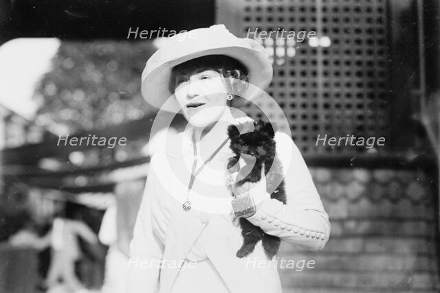 Mrs. Arthur Carrol and "Pom Pom", between c1910 and c1915. Creator: Bain News Service.