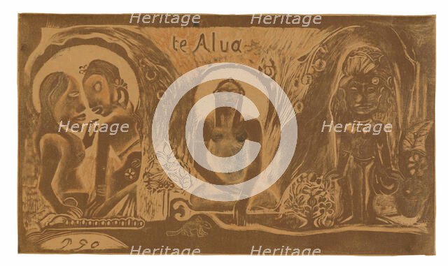 Te atua (The God), from the Noa Noa Suite, 1893/94. Creator: Paul Gauguin.