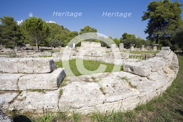 The bouleuterion at Olympia, Greece. Artist: Samuel Magal