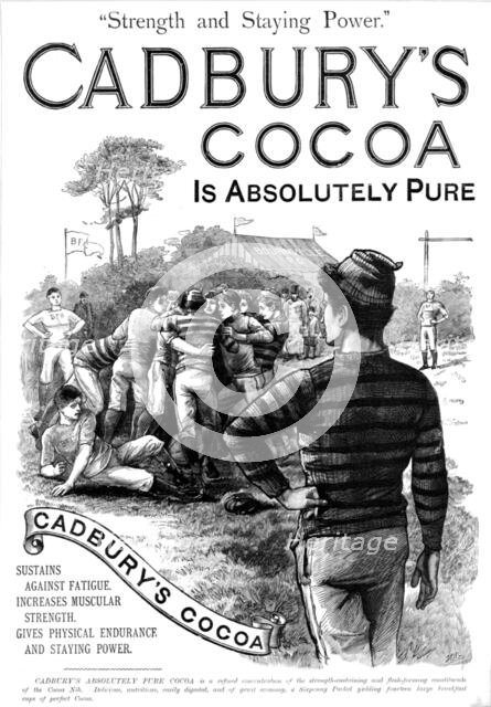 ''Cadbury's Cocoa, Strength and Staying Power', 1888. Creator: Unknown.
