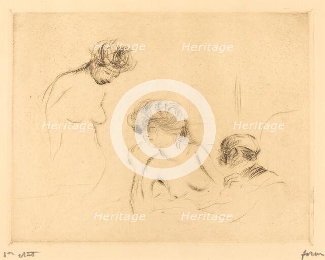 In a Private Room (third plate), 1910. Creator: Jean Louis Forain.