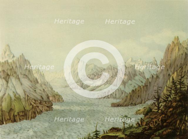 'The Mer de Glace or Glacier des Bois', 1787, (1946).  Creator: Jean François Albanis de Beaumont.