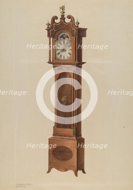 Tall Clock, c. 1938. Creators: M. Rosenshield-von-Paulin, Lawrence Philips.