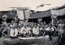 Sarawak: a peace-making ceremony between two Kayan tribes, c1900. Creator: Unknown.