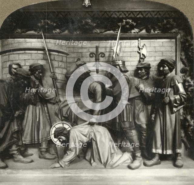 'Jesus falls the second time under the weight of the cross', c1920s. Creator: Unknown.