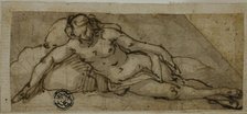 Reclining Female Nude, 1576-1641. Creator: Lazzaro Tavarone.