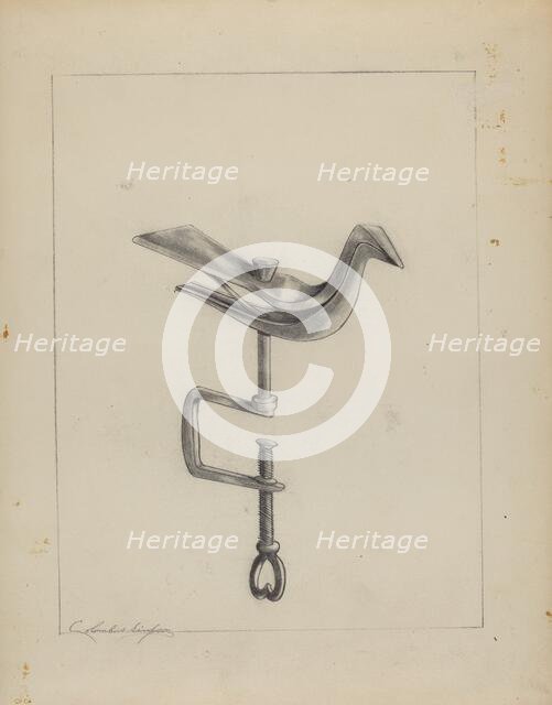 Sewing Bird, c. 1937. Creator: Columbus Simpson.