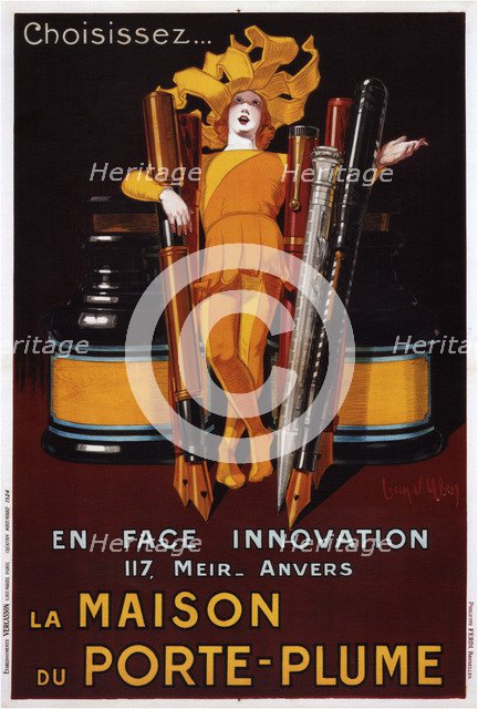 The house of the pen, 1928. Artist: D'Ylen, Jean (1886-1938)