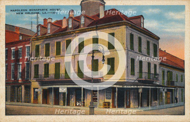 Napoleon Bonaparte House, New Orleans, 1935. Artist: Unknown