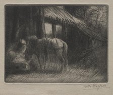 The Watering Place (2nd Plate). Creator: Alphonse Legros (French, 1837-1911).