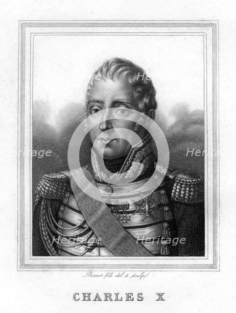 Charles X, King of France, 19th century.Artist: Perrot