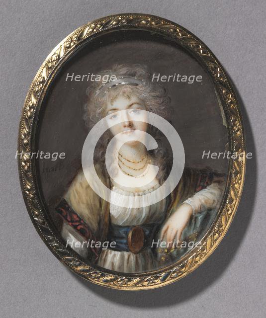 Portrait of a Young Woman, c. 1785. Creator: Charles Henard (French, c. 1757-aft 1814).