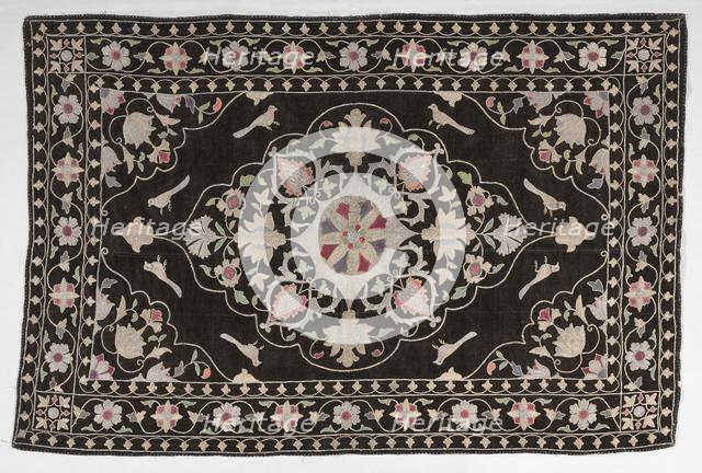 Embroidered Divan Cover (?), 19th century. Creator: Unknown.
