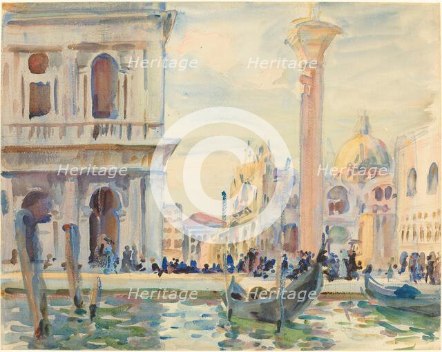The Piazzetta, c. 1911. Creator: John Singer Sargent.