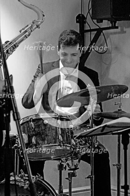 Joseph Dessauer, Davison-Hemstock Quintet, Spike’s Place, Beckenham, Kent, 2024. Creator: Brian O'Connor.