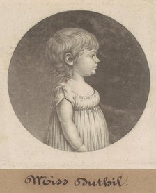 Miss Dutilh, 1801. Creator: Charles Balthazar Julien Févret de Saint-Mémin.