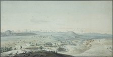 View of the Konstantinogorsk Fortress from the Mountain Mashuk, 1805. Artist: Korneev (Karneev), Yemelyan Mikhaylovich (ca 1780-after 1839)