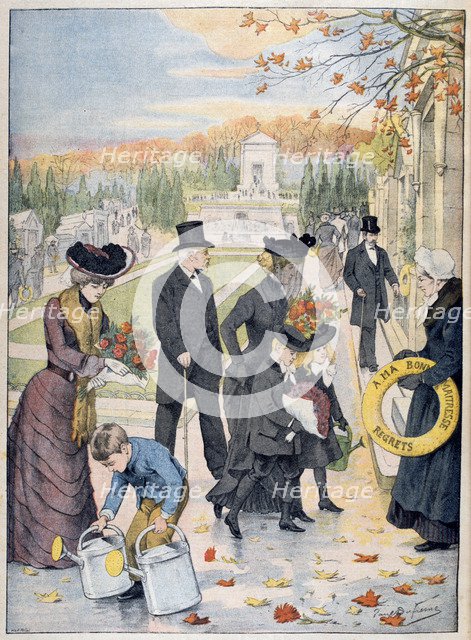 All Saints Day, 1902.    Artist: Anon