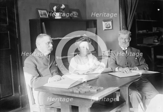 The Blind, Interiors of Library - Institute of The Blind, 1912. Creator: Harris & Ewing.