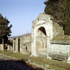 Street of the Tombs on the edge of Pompeii, Italy. Creator: Unknown.