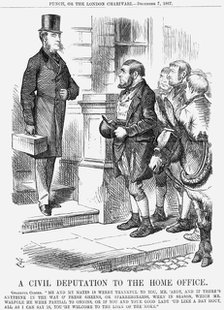 'A Civil Deputation to the Home Office', 1867. Artist: John Tenniel