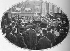 Auction in progress at Phillips auctioneers, London, c1901 (1901). Artist: Unknown.