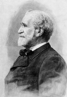 Giuseppe Verdi (1813 - 1901), Italian composer at age 80.