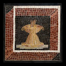 Mosaic Floor Panel Depicting a Brazier, 2nd century. Creator: Unknown.
