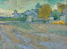 Vue de l'asile et de la Chapelle de Saint-Rémy, 1889. Artist: Gogh, Vincent, van (1853-1890)