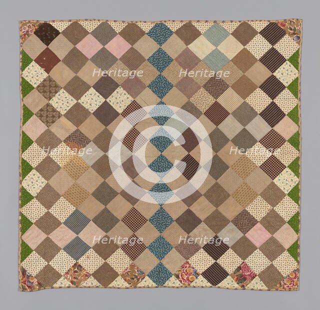 Bedcover (Crib Quilt), United States, 1875/1900. Creator: Unknown.