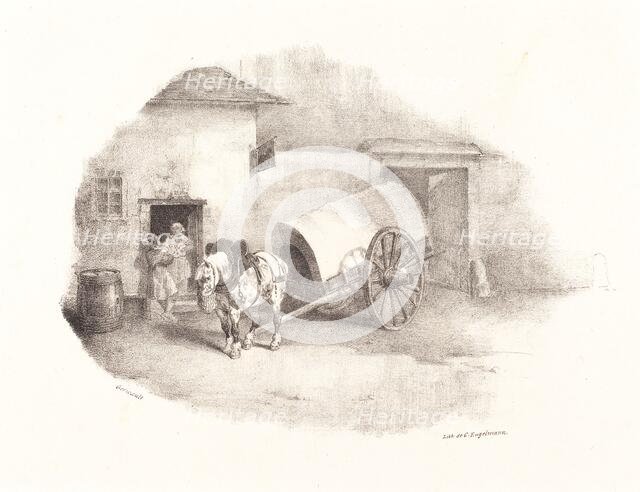 Cheval de charrette sorti des Limons, 1823. Creator: Theodore Gericault.