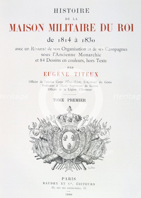 Title Page, 1814-1830. Artist: Eugene Titeux