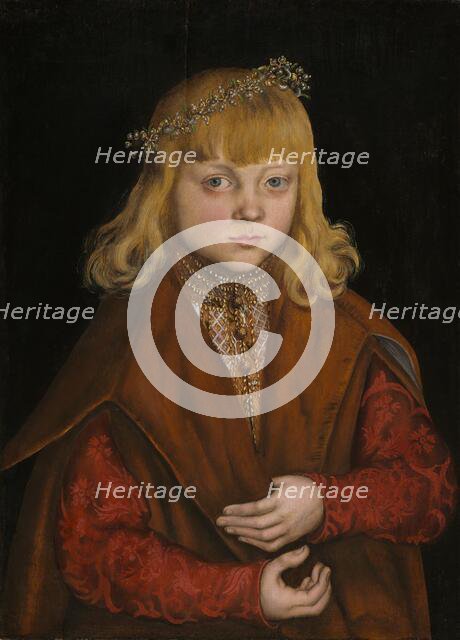A Prince of Saxony, c. 1517. Creator: Lucas Cranach the Elder.
