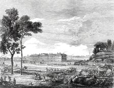 The London Hospital in 1753 - from an old print, 1876.  Creator: Unknown.