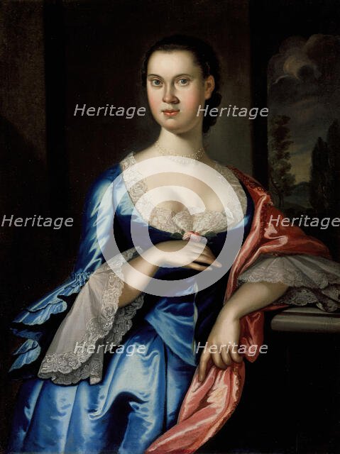 Portrait of Elizabeth Chew Smith, 1762. Creator: Johan Hesselius.