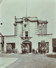 Kensington Fire Station, No 13 Old Court Place, Kensington and Chelsea, London, 1905. Artist: Unknown.