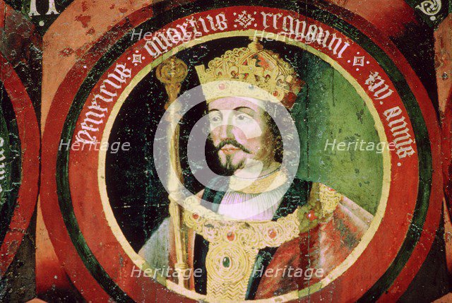 Stained glass image of King Henry IV. Artist: Unknown
