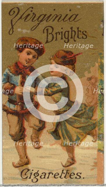 From the Girls and Children series (N64) promoting Virginia Brights Cigarettes for Allen &..., 1886. Creator: Allen & Ginter.