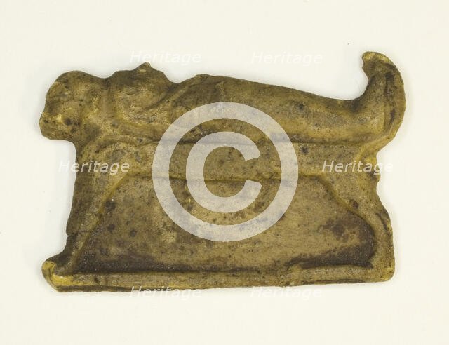 Amulet of a Mummy Lying on a Bier, Egypt, Late Period-Ptolemaic Period (7th century-1st century BCE) Creator: Unknown.