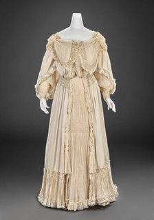 Wedding Dress (Bodice, Skirt), 1903. Creator: Unknown.