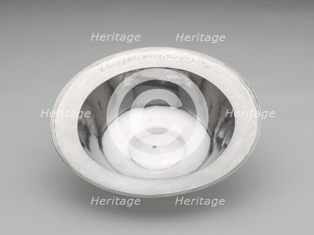 Baptismal Basin, c. 1756. Creator: Samuel Edwards.