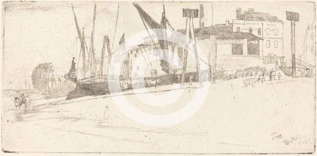 Chelsea Wharf, 1863. Creator: James Abbott McNeill Whistler.